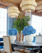 Currey and Company - 9000-1316 - Three Light Chandelier - Antibes - Bleached Natural/Snow White