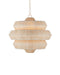 Currey and Company - 9000-1316 - Three Light Chandelier - Antibes - Bleached Natural/Snow White