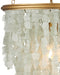 Currey and Company - 9000-1317 - One Light Chandelier - Verre de Mer - Seaglass/Contemporary Gold