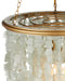 Currey and Company - 9000-1317 - One Light Chandelier - Verre de Mer - Seaglass/Contemporary Gold