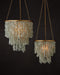 Currey and Company - 9000-1317 - One Light Chandelier - Verre de Mer - Seaglass/Contemporary Gold