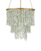 Currey and Company - 9000-1318 - One Light Chandelier - Verre de Mer - Seaglass/Contemporary Gold