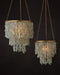 Currey and Company - 9000-1318 - One Light Chandelier - Verre de Mer - Seaglass/Contemporary Gold