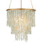 Currey and Company - 9000-1318 - One Light Chandelier - Verre de Mer - Seaglass/Contemporary Gold