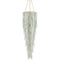 Currey and Company - 9000-1319 - Six Light Chandelier - Verre de Mer - Seaglass/Contemporary Gold