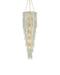 Currey and Company - 9000-1319 - Six Light Chandelier - Verre de Mer - Seaglass/Contemporary Gold