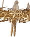 Currey and Company - 9000-1320 - Six Light Chandelier - Aviary - Swedish Gold