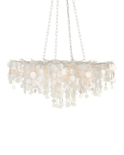 Lusso 16 Light Chandelier Natural/Pearlized White