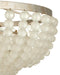 Currey and Company - 9000-1323 - Four Light Semi-Flush Mount - Chanteuse - Frosted/Silver Granello