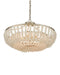 Currey and Company - 9000-1323 - Four Light Semi-Flush Mount - Chanteuse - Frosted/Silver Granello