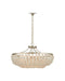 Currey and Company - 9000-1323 - Four Light Semi-Flush Mount - Chanteuse - Frosted/Silver Granello