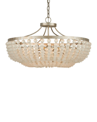 Chanteuse Four Light Semi-Flush Mount Frosted/Silver Granello