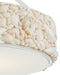 Currey and Company - 9000-1324 - LED Semi-Flush Mount - Turbinella - Natural/Sugar White/White