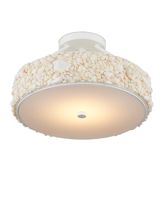 Currey and Company - 9000-1324 - LED Semi-Flush Mount - Turbinella - Natural/Sugar White/White