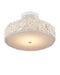 Currey and Company - 9000-1324 - LED Semi-Flush Mount - Turbinella - Natural/Sugar White/White