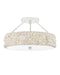 Currey and Company - 9000-1324 - LED Semi-Flush Mount - Turbinella - Natural/Sugar White/White