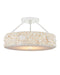 Currey and Company - 9000-1324 - LED Semi-Flush Mount - Turbinella - Natural/Sugar White/White