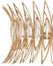 Currey and Company - 9000-1325 - Three Light Flush Mount - Marquise - Clear/Luxor Gold