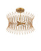 Currey and Company - 9000-1325 - Three Light Flush Mount - Marquise - Clear/Luxor Gold