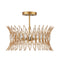 Currey and Company - 9000-1325 - Three Light Flush Mount - Marquise - Clear/Luxor Gold