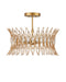 Currey and Company - 9000-1325 - Three Light Flush Mount - Marquise - Clear/Luxor Gold