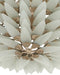 Currey and Company - 9000-1326 - Three Light Semi-Flush Mount - Dahlia - Frosted/Contemporary Silver