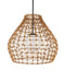 Currey and Company - 9500-0014 - One Light Pendant - Bly - Natural/Black/Frosted White