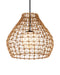 Currey and Company - 9500-0014 - One Light Pendant - Bly - Natural/Black/Frosted White