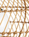 Currey and Company - 9500-0015 - One Light Pendant - Carriage - Natural/Black/Frosted White