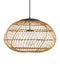 Currey and Company - 9500-0015 - One Light Pendant - Carriage - Natural/Black/Frosted White