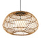 Currey and Company - 9500-0015 - One Light Pendant - Carriage - Natural/Black/Frosted White