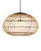 Currey and Company - 9500-0015 - One Light Pendant - Carriage - Natural/Black/Frosted White