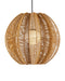 Currey and Company - 9500-0019 - One Light Pendant - Barbary - Natural/Black/Frosted White