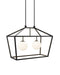 Currey and Company - 9500-0023 - Two Light Lantern - Denison - Black/Frosted White