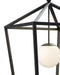 Currey and Company - 9500-0024 - One Light Lantern - Denison - Black/Frosted White