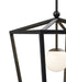 Currey and Company - 9500-0025 - One Light Lantern - Denison - Black/Frosted White