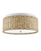 Currey and Company - 9999-0056 - LED Flush Mount - Colchester Raffia - Natural/White