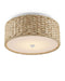 Currey and Company - 9999-0056 - LED Flush Mount - Colchester Raffia - Natural/White