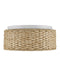 Currey and Company - 9999-0056 - LED Flush Mount - Colchester Raffia - Natural/White