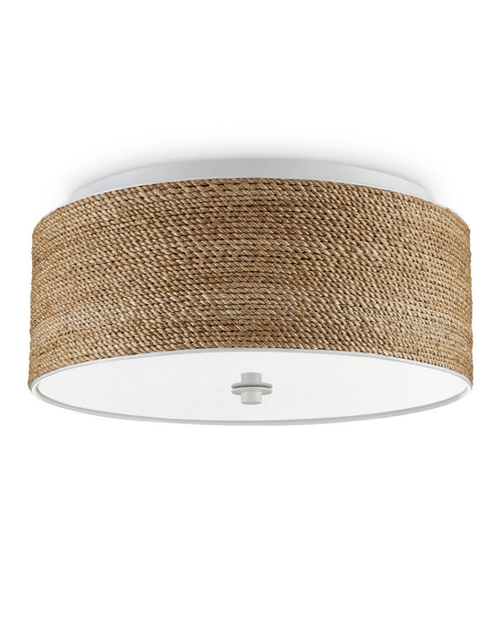 Currey and Company - 9999-0057 - LED Flush Mount - Coulton Rope - Natural/White