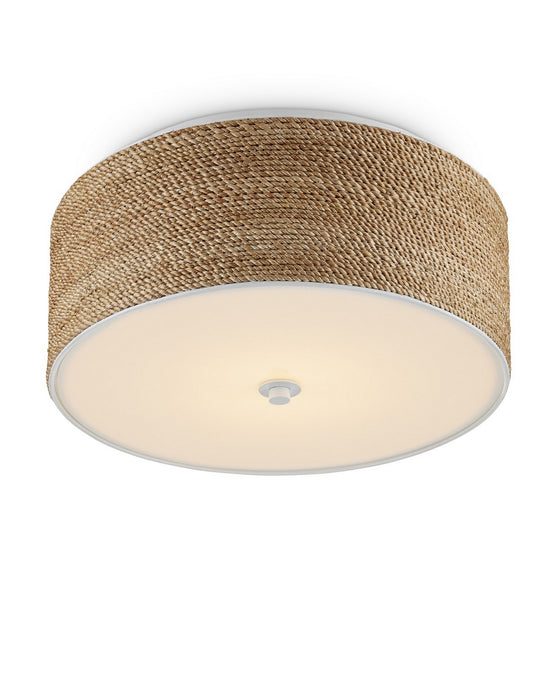 Currey and Company - 9999-0057 - LED Flush Mount - Coulton Rope - Natural/White