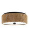 Currey and Company - 9999-0061 - LED Flush Mount - Brownell - Natural/Blacksmith/White