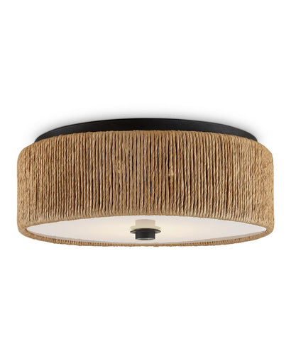 Brownell LED Flush Mount Natural/Blacksmith/White