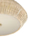 Currey and Company - 9999-0078 - Two Light Flush Mount - Antibes - Bleached Natural/Snow White/White