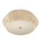 Currey and Company - 9999-0078 - Two Light Flush Mount - Antibes - Bleached Natural/Snow White/White