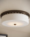 Currey and Company - 9999-0079 - LED Flush Mount - Barnabe - White/Antique Brass/Polished Nickel