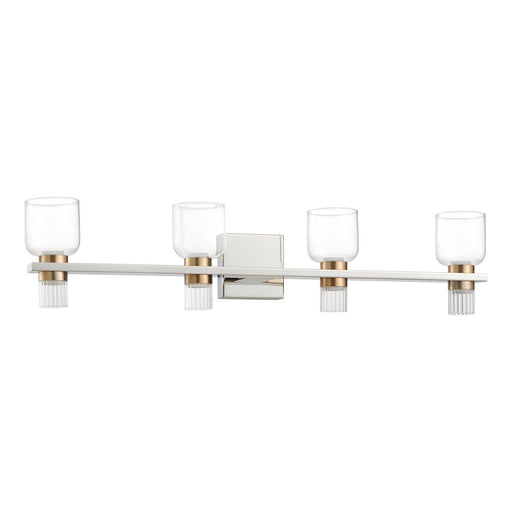 Amelia LED Vanity Polished Nickel, Champagne Gold