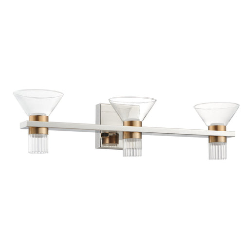 Blake LED Vanity Polished Nickel, Champagne Gold