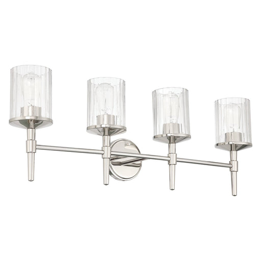 Andrea Four Light Vanity Polished Nickel