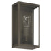 Thesis - 207727A - One Light Exterior Wall Sconce - Hollis - Blackened Brass